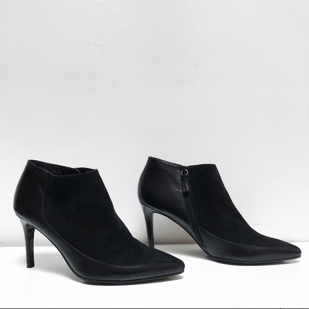 NWT L.K. Bennett London Black Leather Ankle Boots